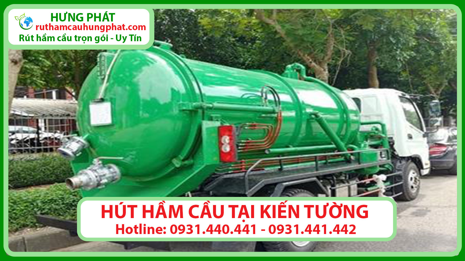 hút hầm cầu tại kiến tường